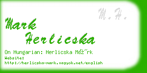 mark herlicska business card